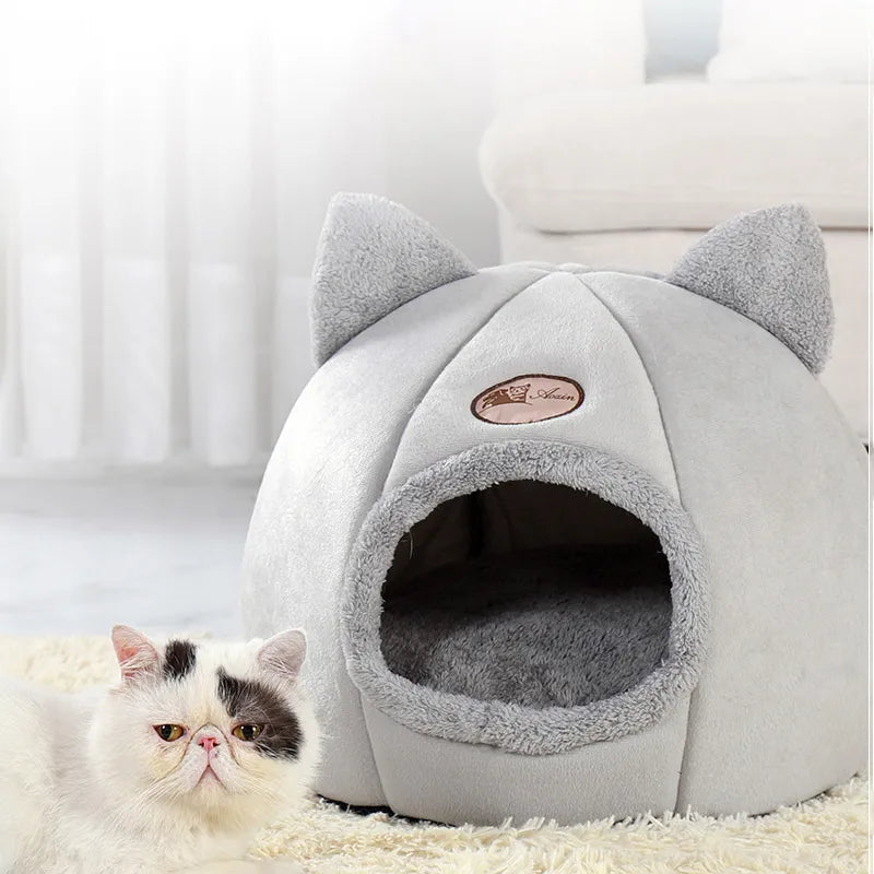 Nouveau sommeil profond confort en hiver lit pour chat Iittle tapis panier petit chien maison produits animaux tente confortable grotte nid intérieur Cama Gato