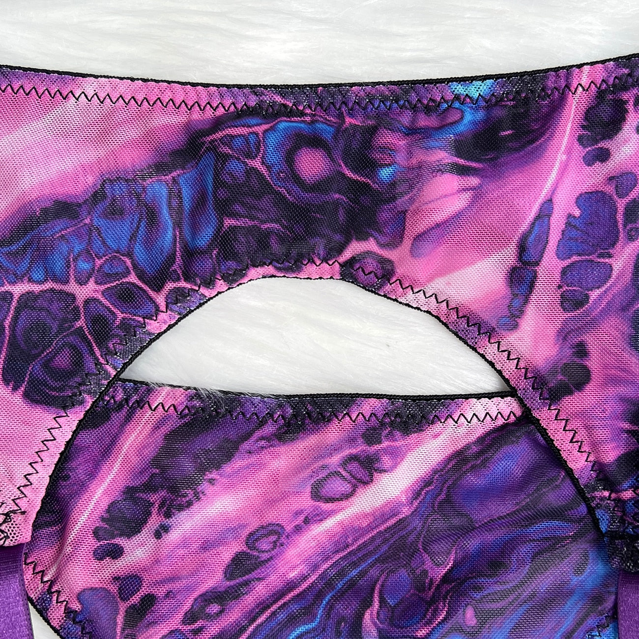 Lingerie teinture par nouage avec manches de bas, sous-vêtements fantaisie Sexy, 5 pièces, non censurée, intime, transparente, en maille, tenues sensuelles