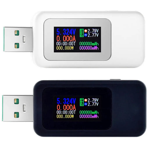 Probador USB 10 en 1, voltímetro Digital CC, amperímetro, medidor de voltaje de corriente, amperímetro, Detector, indicador de cargador tipo batería externa