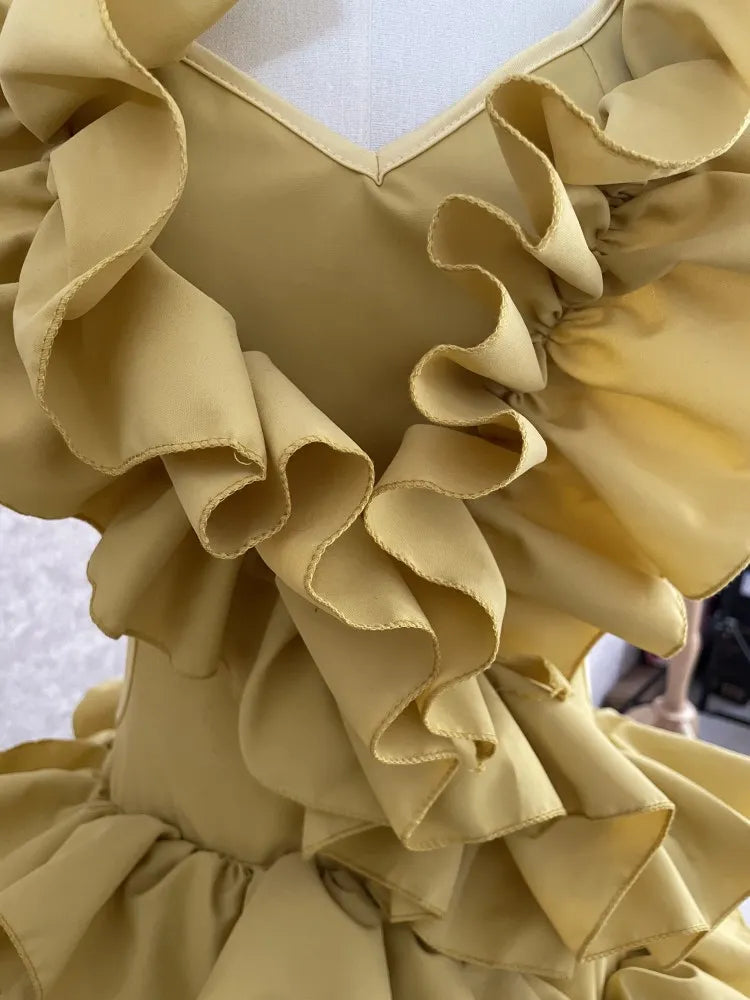 Robe de bal asymétrique pour femmes, tenue de soirée en forme de champignon d'arbre comestible, haute et basse, Sexy, tenue de soirée en boîte de nuit, de rue, 2023