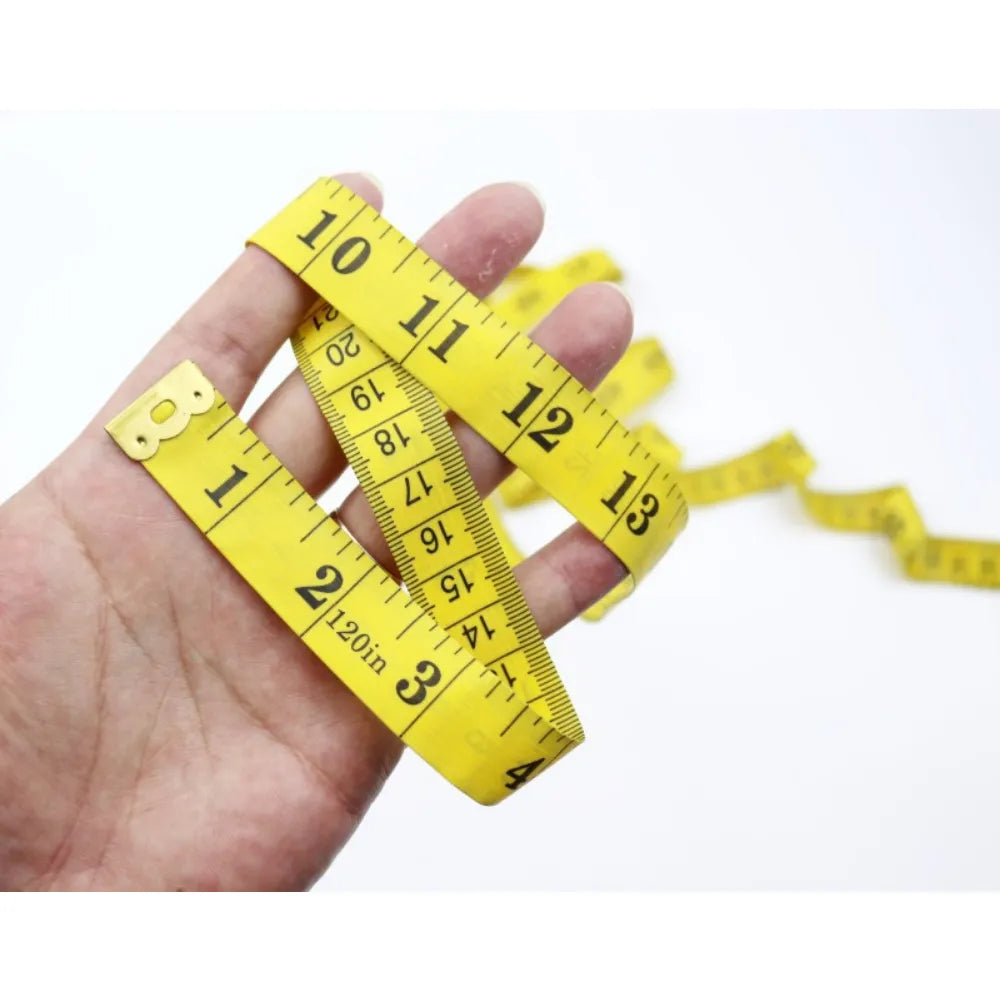 150cm/60" Body Measuring Ruler Sewing Tailor Tape Measure Centimeter Meter Sewing Measuring Tape Soft Random Color