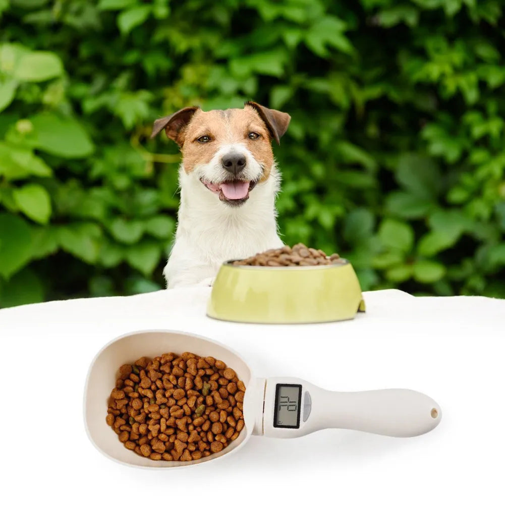 Electronic Measuring Tool Dog and Cat Feeding Bowl Measuring Spoon Pet Food Scale Digital Display Weighing Spoon Weight Volumn