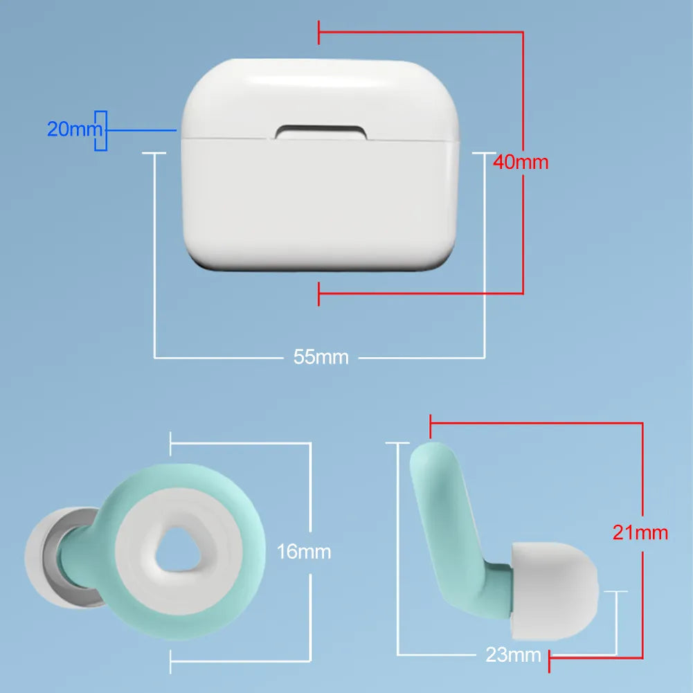 Bouchon d'oreille en Silicone, Protection contre le bruit du sommeil, isolation phonique, Anti-bruit, réduction du bruit, natation, étanche