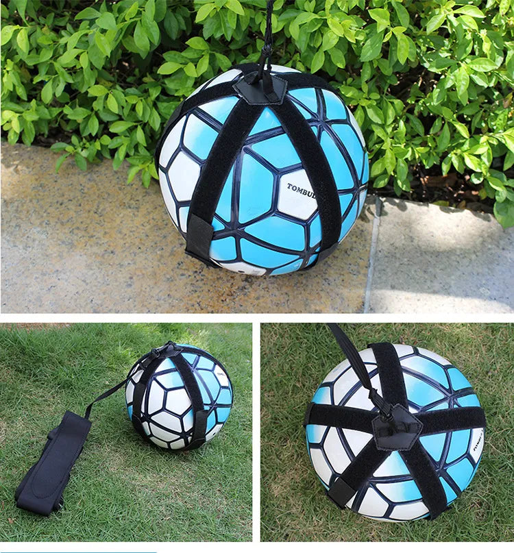 Bolsas de malabarismo con balón de fútbol, ​​cinturón circular auxiliar para niños, equipo de entrenamiento de fútbol para niños, entrenador de fútbol en solitario, patada de fútbol