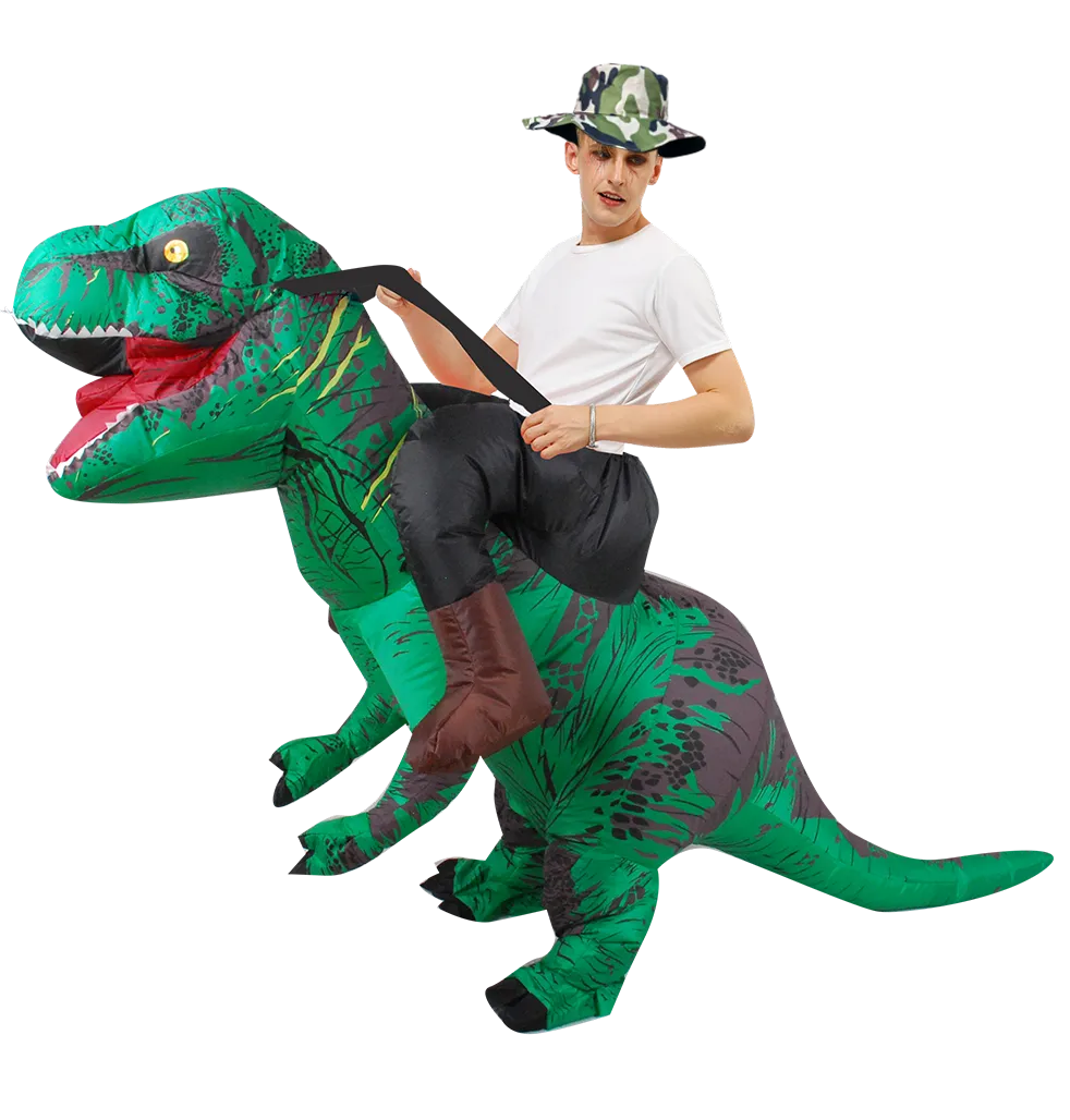 Costume gonflable de dinosaure de mascotte fantaisie Anime, Costumes de Cosplay de noël et d'halloween, Costume t-rex pour hommes et femmes adultes