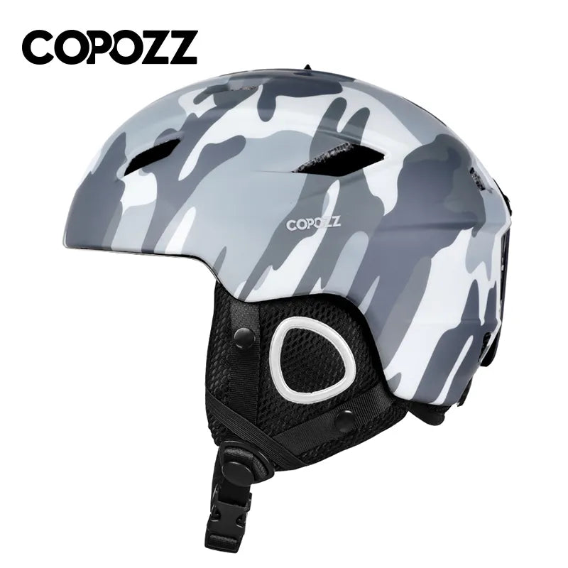 COPOZZ casque de Ski léger avec sécurité casque de Snowboard intégralement moulé moto Ski neige mari hommes femmes enfant enfants