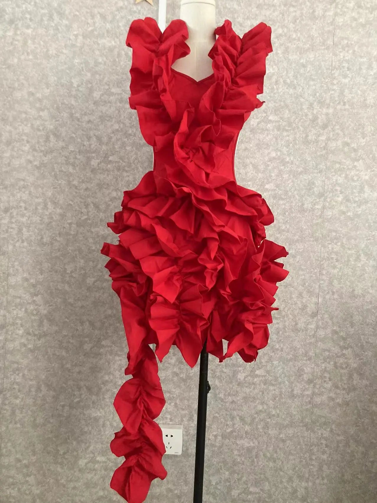 Robe de bal asymétrique pour femmes, tenue de soirée en forme de champignon d'arbre comestible, haute et basse, Sexy, tenue de soirée en boîte de nuit, de rue, 2023