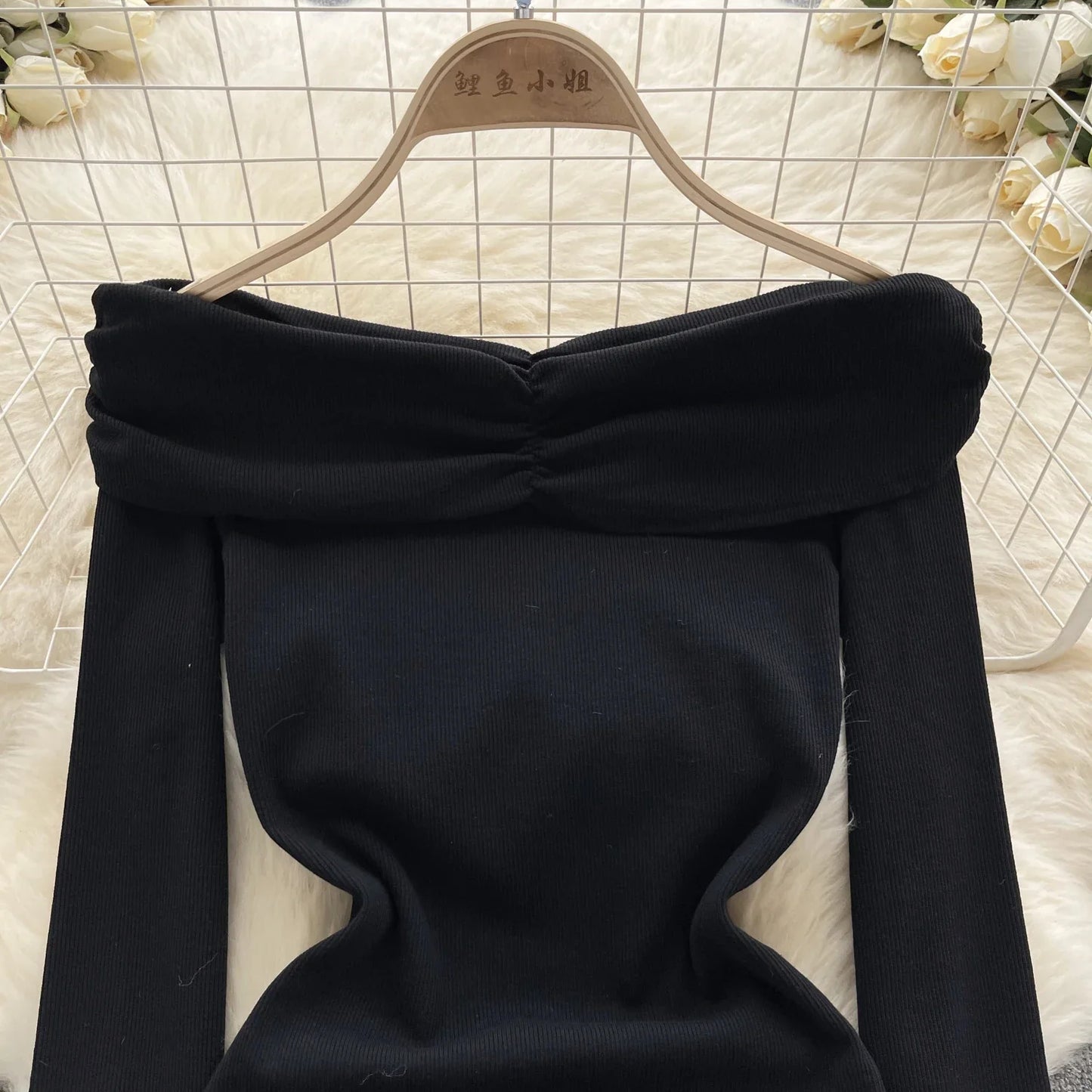 2023 Fashion Solid Slim Bodysuits Women Off Shoulder Long Sleeved Bodycon Y2K Top Ladies Open Crotch Sexy Playsuit Wanita