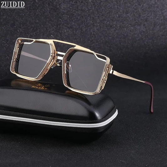 Steampunk Sunglasses For Men Square Punk Fashion Glasses Vintage 2022 Vasos Decorativos Retro Oculos De Sol Feminino Occhiali