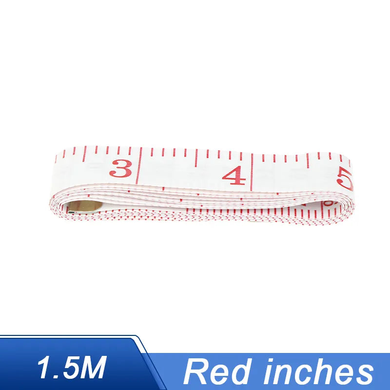 1.5M/60in Soft Tape Measure Tailor's Tape with Snap Fasteners Body Measuring Double-sided Ruler For Needlework Sewing Tool