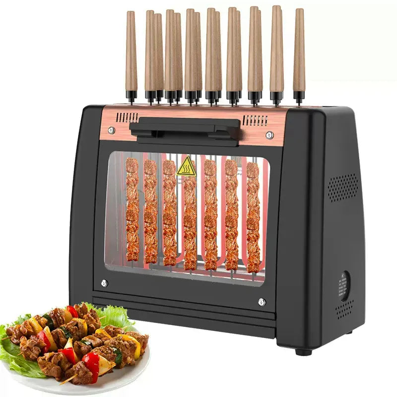 Máquina eléctrica para parrilla de barbacoa, sin humo, rotación automática, máquina de barbacoa coreana, 220V, parrillas eléctricas para barbacoa para fiestas domésticas