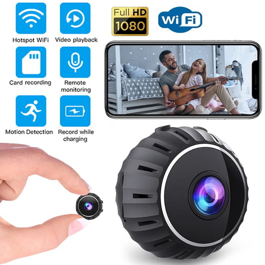 Mini cámara inteligente WiFi 1080P cámara HD de seguridad para el hogar cámara niñera Monitor de bebé grabadora de vídeo interior detección de movimiento visión nocturna