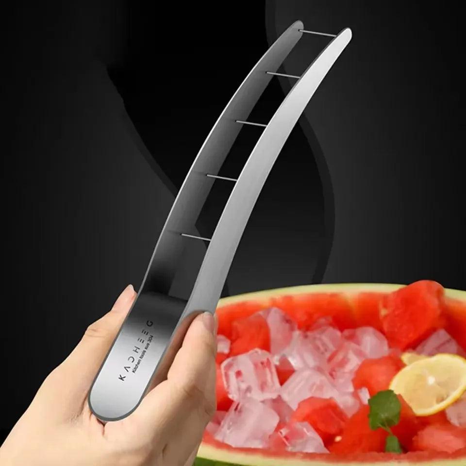 Stainless Steel Watermelon Slicer Board Cutter Fruit Slicers To Cut for Gadgets Kitchen Vegetable Cube Cutting Knife Summer Home