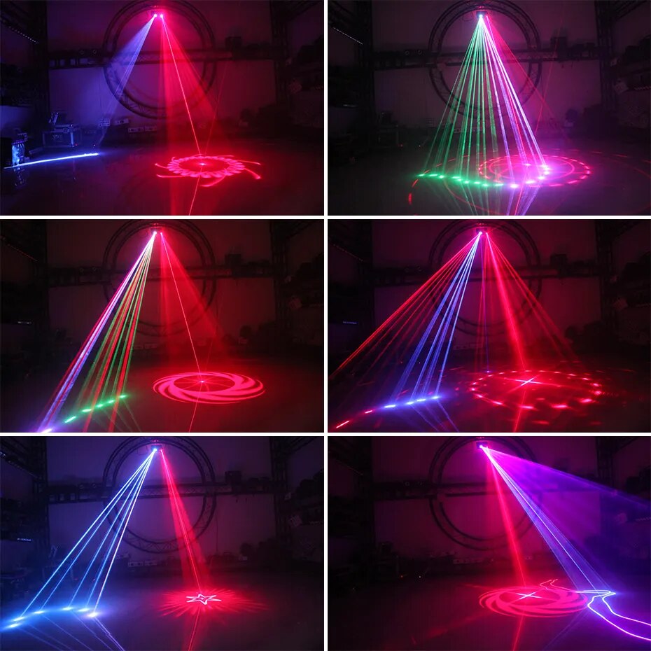 ALIEN 500mw RGB Laser Beam Line Scanner RG Patterns 2in1 Projector DJ Disco Holiday Party Wedding Bar DMX Stage Lighting Effect