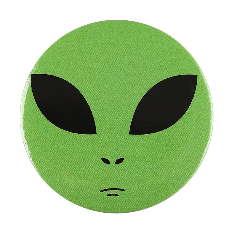 Broche à bouton souple en fer blanc, dessin animé amusant, Animal, oie, grenouille, chat, Alien, cerise, pour sac à chapeau, bijoux créatifs, cadeau, Badge à revers 2023 The Alien Stuff