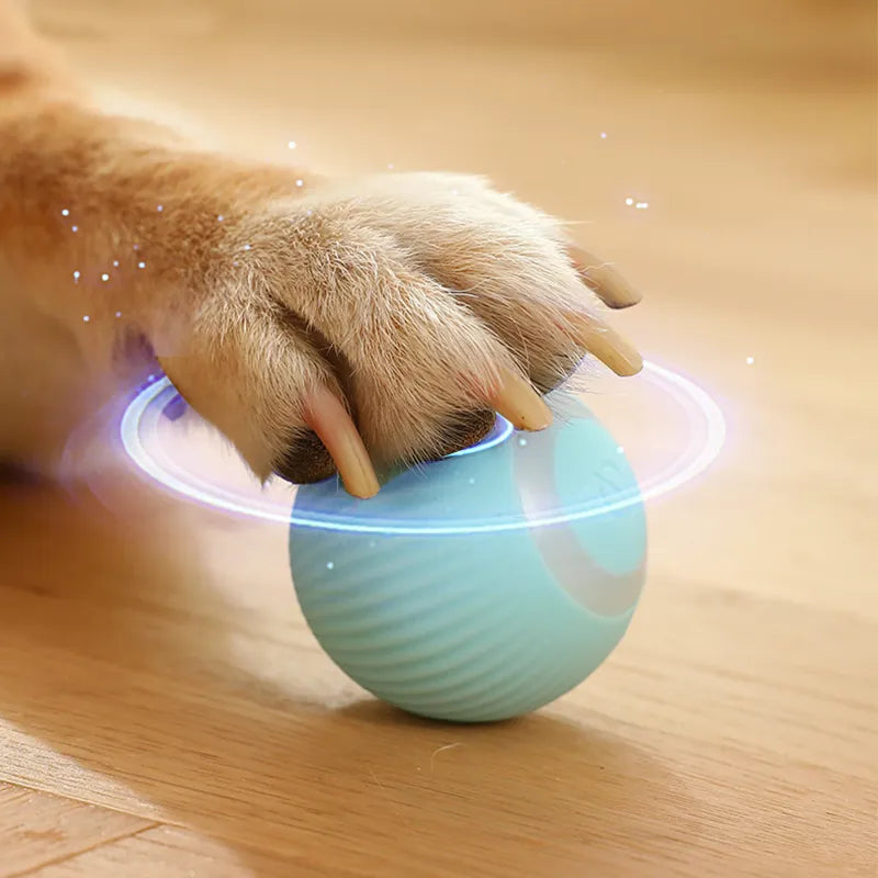 Electric Dog Toys Smart Puppy Ball Toys For Cat Small Dogs Funny Auto Rolling Ball Self-moving Puppy Games Toys Pet