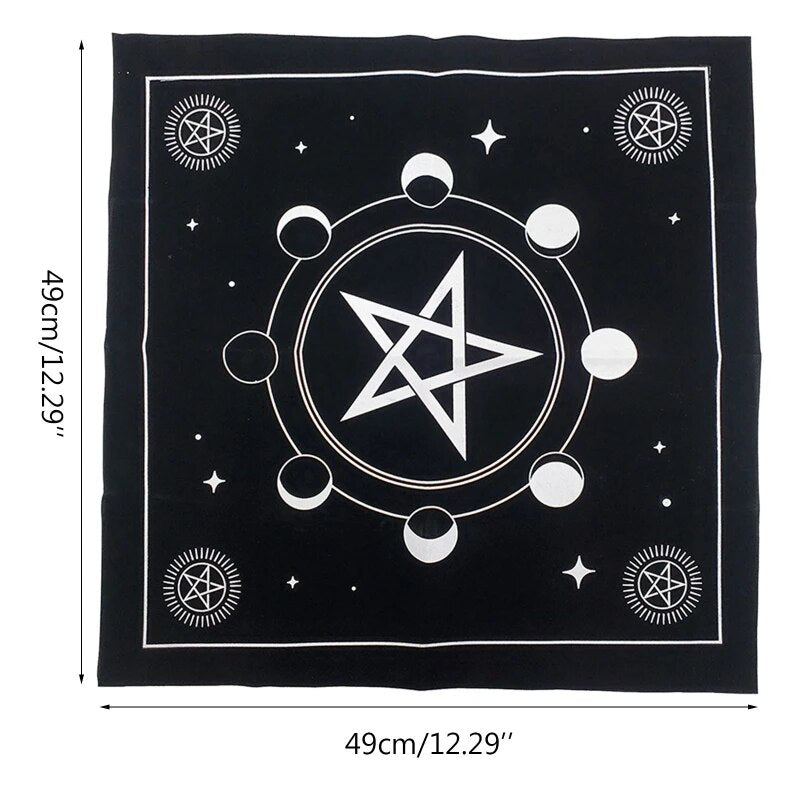 60x6 0cm/49x49cm autel Tarots tissu Pentacle Tarots jeu nappe jeu de société tapis de carte à jouer velours Tarots sac de rangement