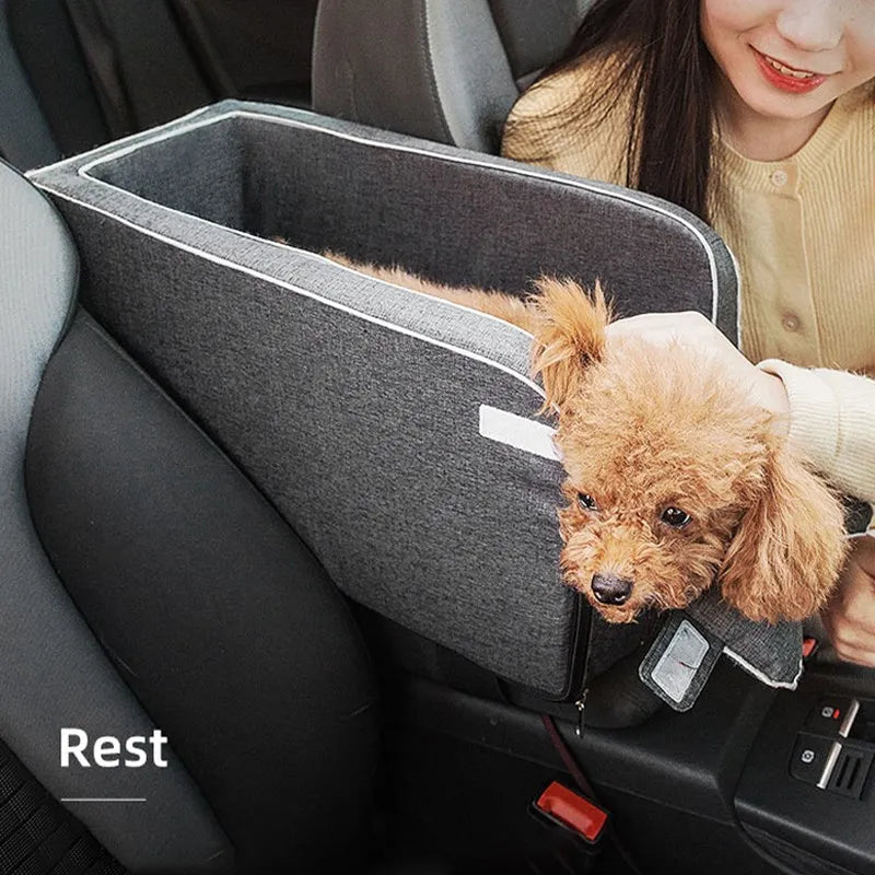 Dog Car Seat Bed Car Central Dog Car Seat Bed Portable Dog Carrier for Small Dogs Cats Safety Travel Bag Dog