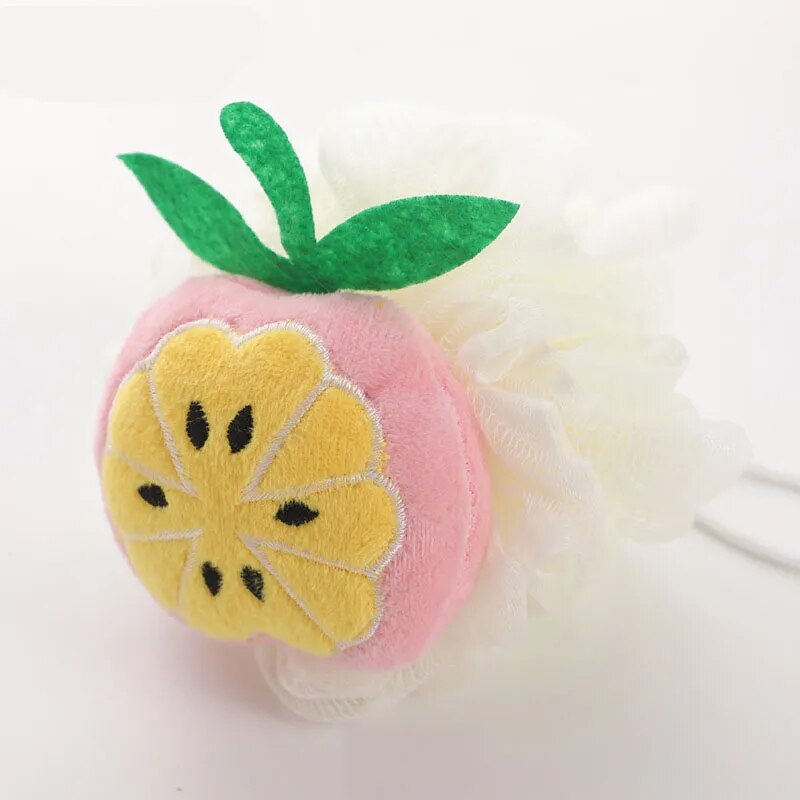 Wisp for Body Shower Bath Ball Scrub Cleaning Body Care and Exfoliants Cartoon Fruit Wholesale Sponge Ball  for Bath