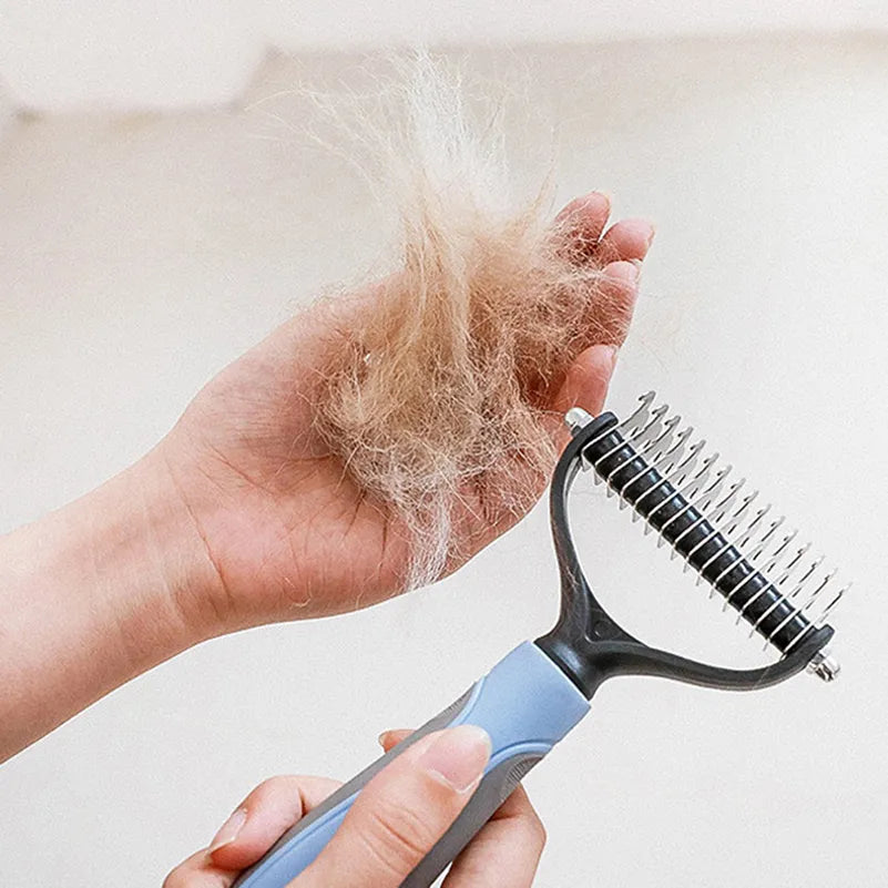 Brosse professionnelle de démêlage pour animaux de compagnie, épilateur de poils de chien, coupe-noeud de fourrure pour animaux de compagnie, peigne pour chiot et chat, fournitures de toilettage pour chiens