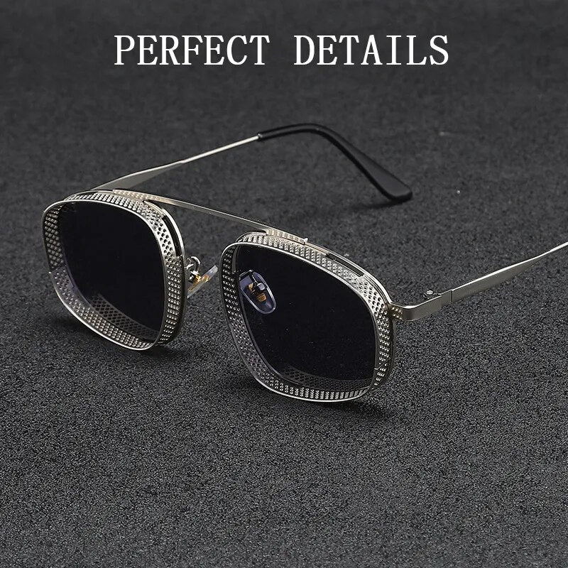 Lunettes De Soleil Steampunk pour hommes lunettes De Soleil Vintage femmes lunettes De mode livraison directe Sonnenbrille Lunette De Soleil Homme Lentes