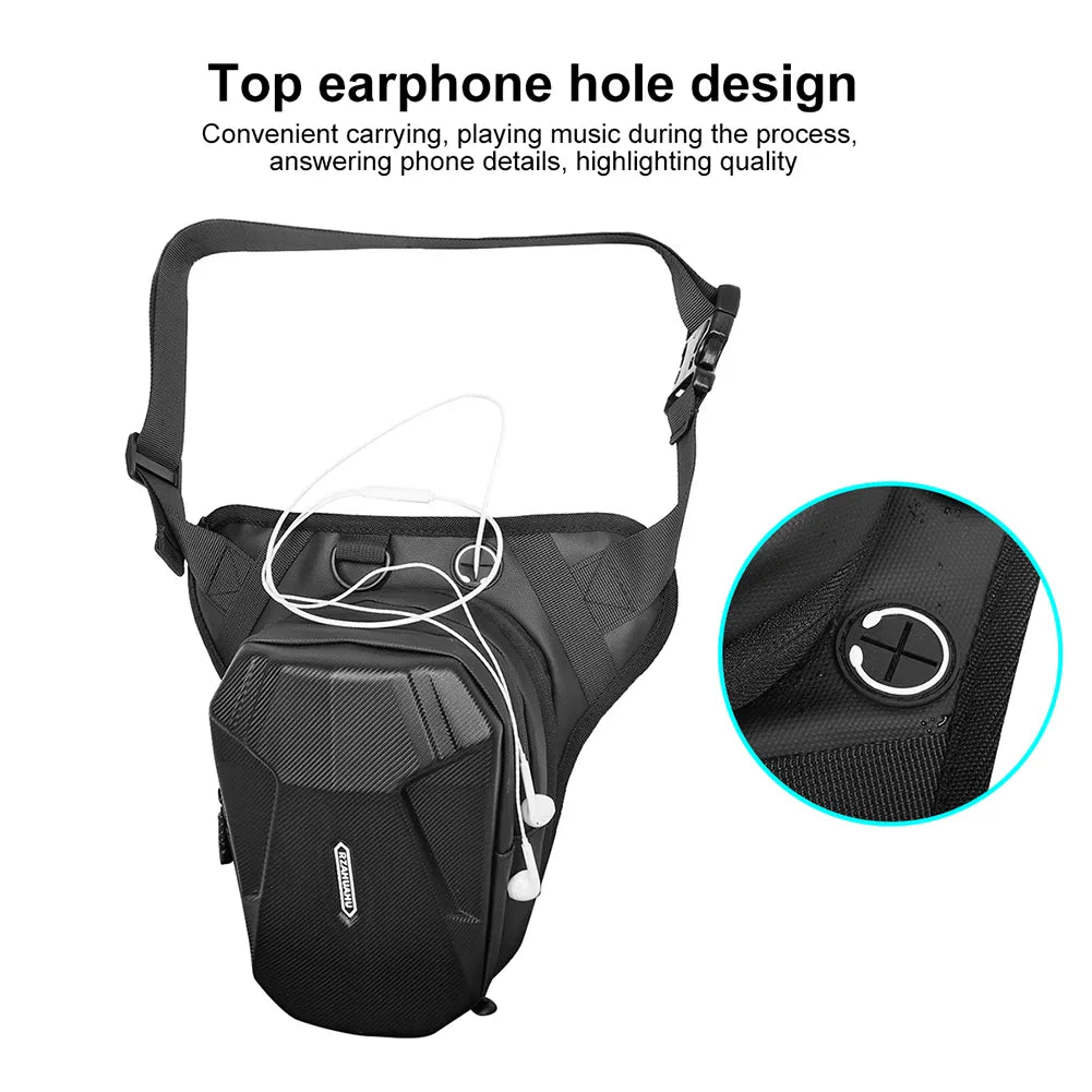 Sac de jambe de taille basse pour moto, Portable, étanche, EVA, sac latéral, ceinture, hanche, bagages, sacs de conduite, porte-monnaie pour téléphone Portable