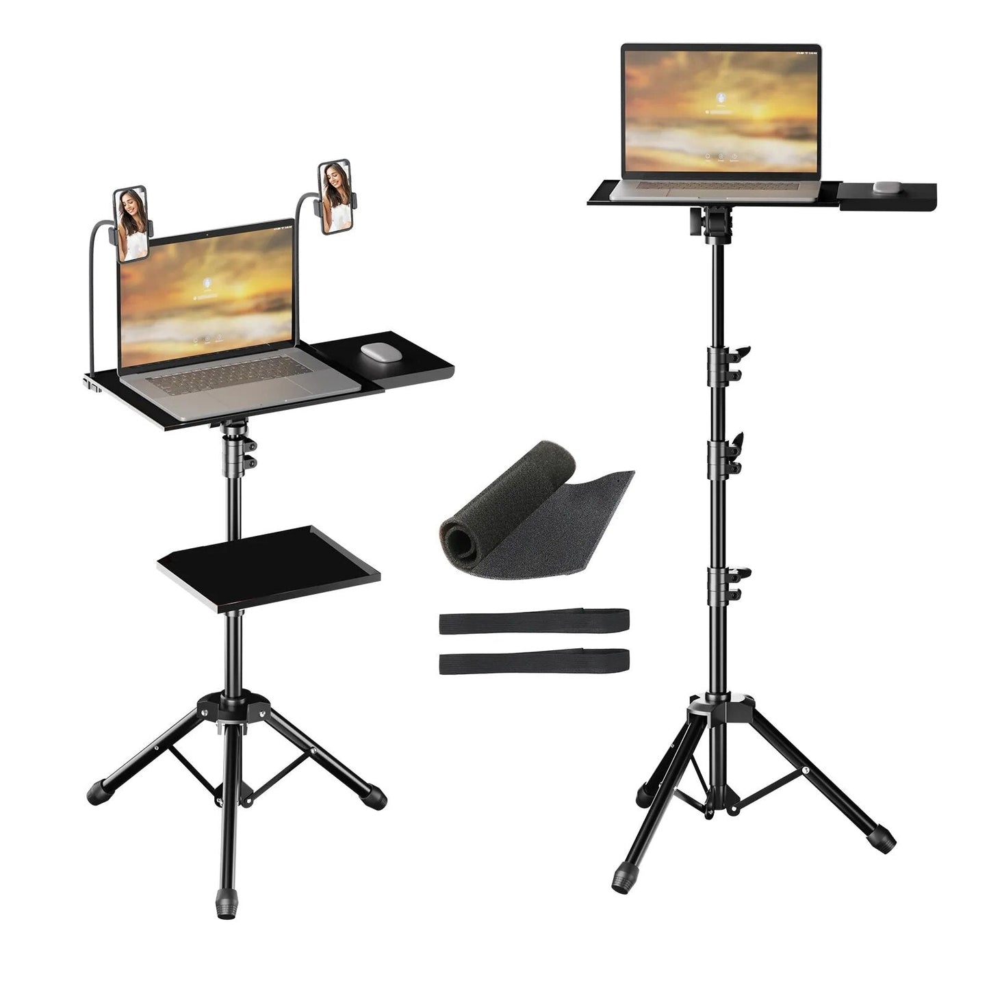 125cm projector tripod laptop tripod adjustable height 23 to 63&quot standing desk outdoor computer desk stand studio