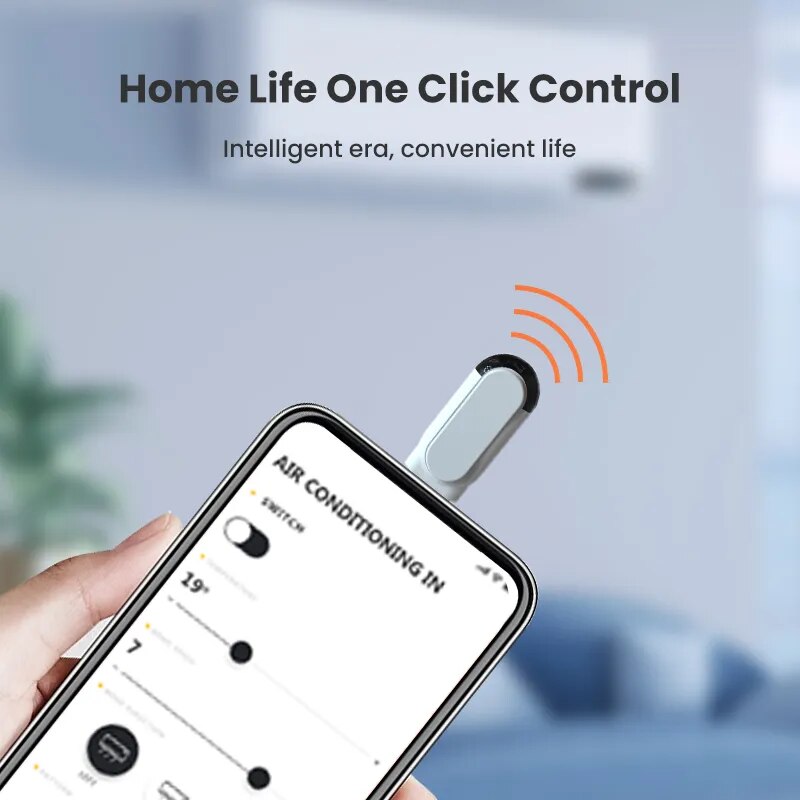 Control remoto para teléfono inteligente, tipo C, Micro USB, Control por aplicación de infrarrojos inteligente Universal, miniadaptador inalámbrico para TV y aire acondicionado