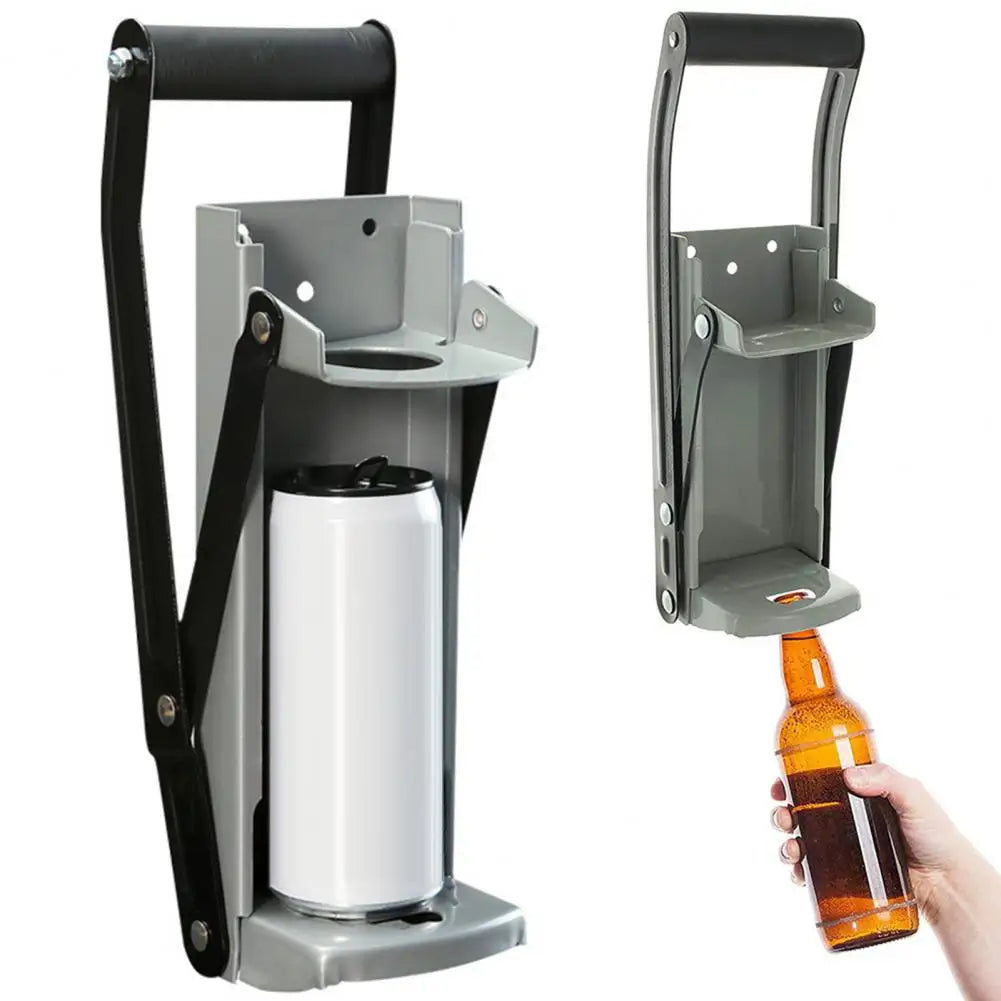 2 in 1 Can  Portable Metal Crusher Smasher Crush Soda Beer Can Drink Bottle Opener Bar Tool Kitchen Gadgets for Jars Canisters