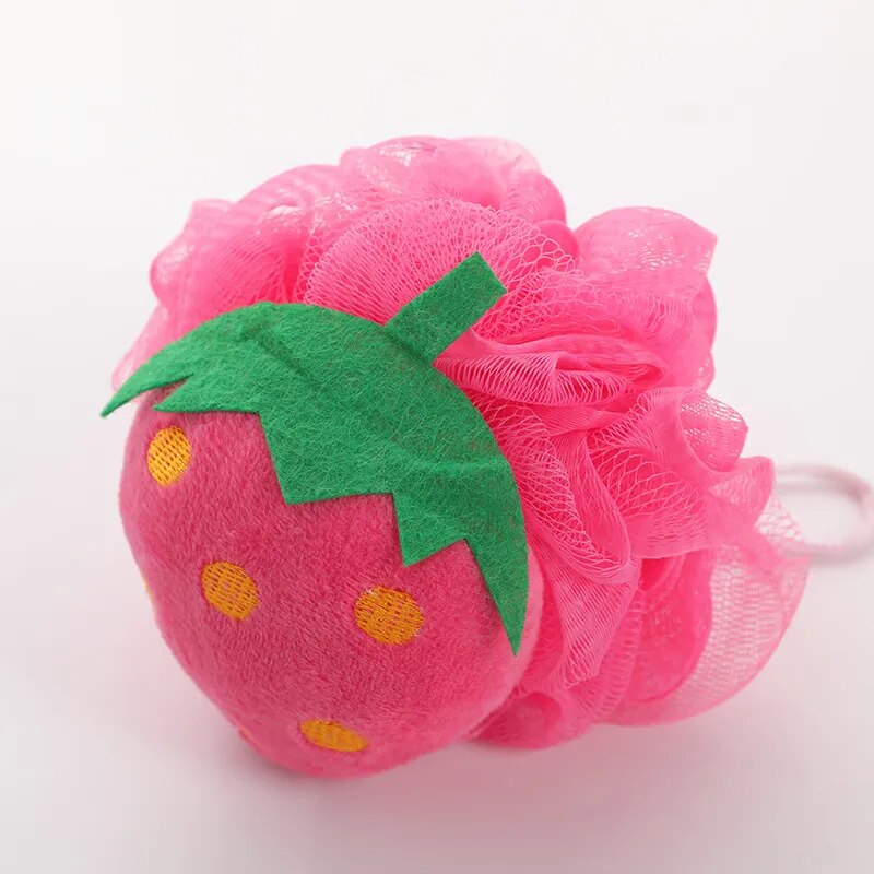 Wisp for Body Shower Bath Ball Scrub Cleaning Body Care and Exfoliants Cartoon Fruit Wholesale Sponge Ball  for Bath