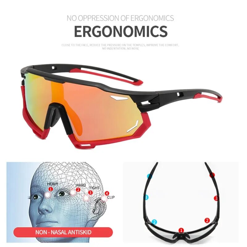 Gafas fotocromáticas para ciclismo, gafas de sol para hombre y mujer, gafas para bicicleta de montaña y carretera, gafas para deportes al aire libre y senderismo