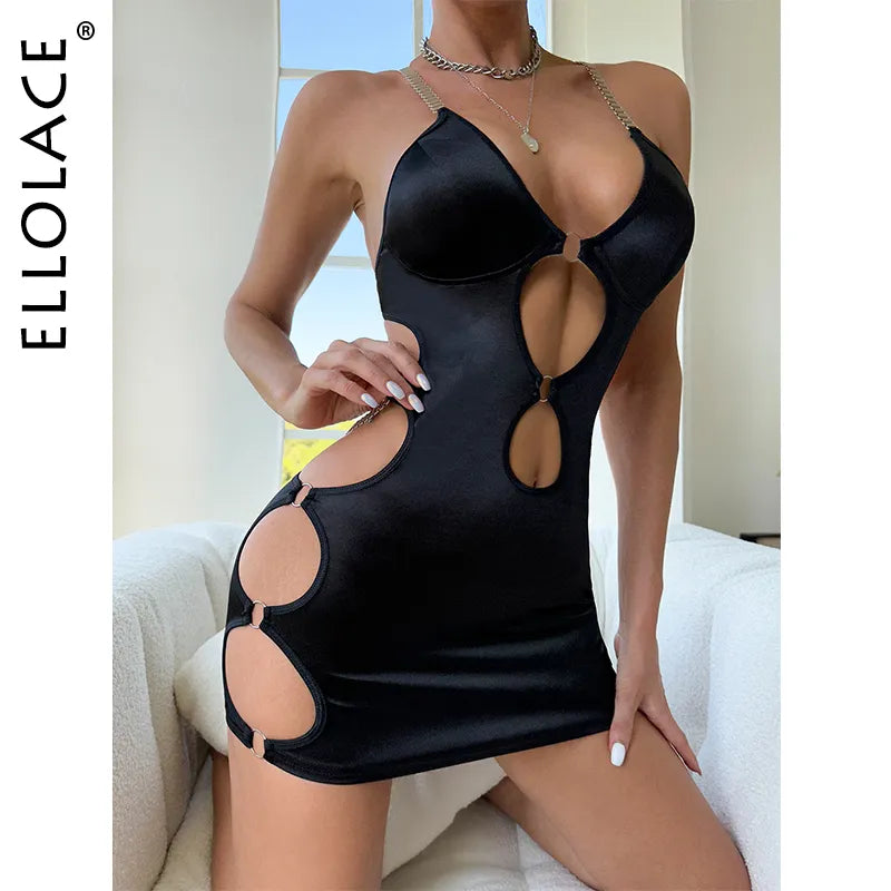 Vestido tubo Sexy recortado de seda con cuello en V profundo minifalda sólida sin mangas con espalda descubierta y tirantes finos Vestidos para discoteca