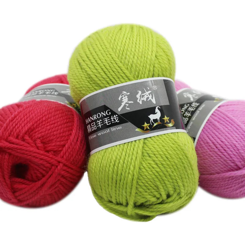 100g/ball High Quality Merino Wool Knitting Crochet Hand Knitting Yarn Sweater Scarf Sweater Environmental Protection 125M