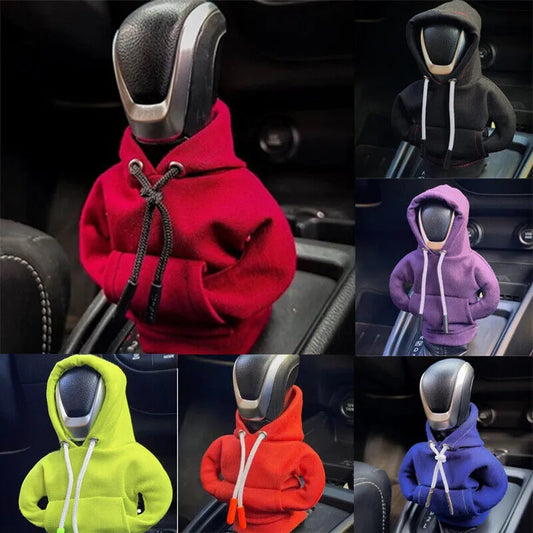 2023 Gear Shift Hoodie Cover Shift Cover Gear Handle Decoration Fits Manual Automatic Universal Car Shift Lever Interior Decor