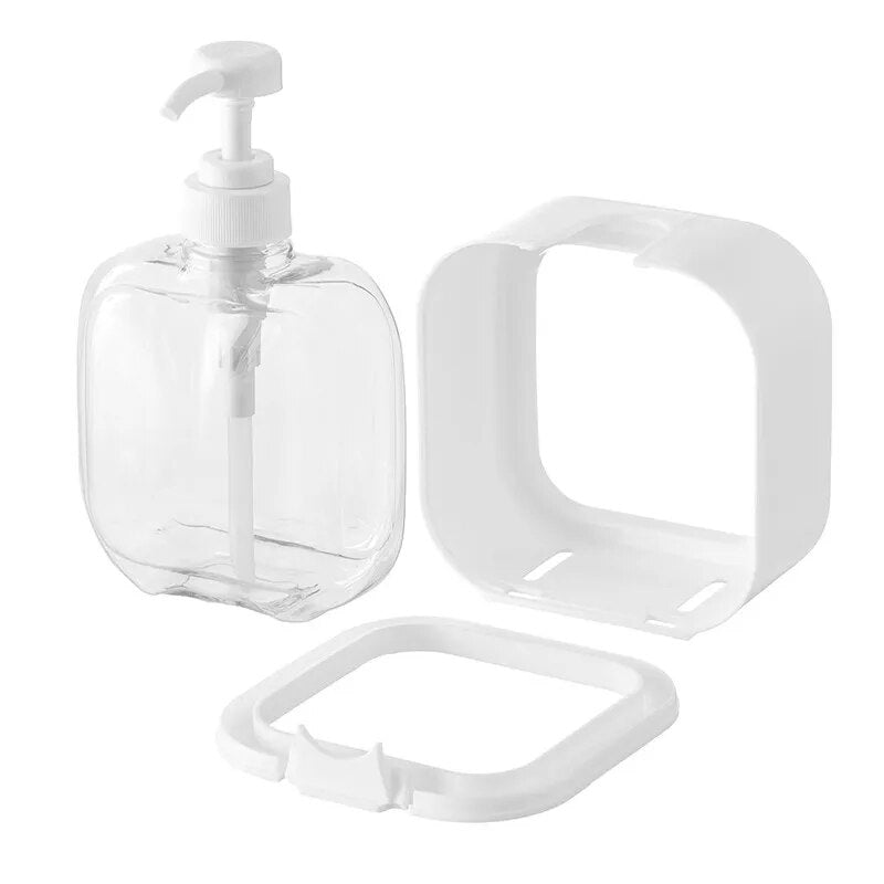 300/500ml Bathroom Soap Dispensers Refillable Lotion Shampoo Shower Gel Holder Portable Travel Dispenser Empty Bath Pump Bottle