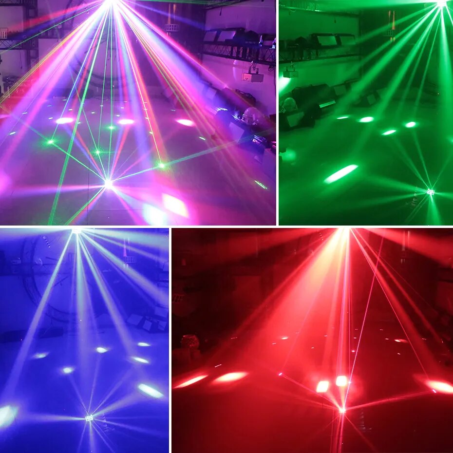 ALIEN télécommande DMX RGBW LED Laser stroboscopique Disco DJ faisceau Spot effet d'éclairage de scène fête danse Club mariage papillon lumière