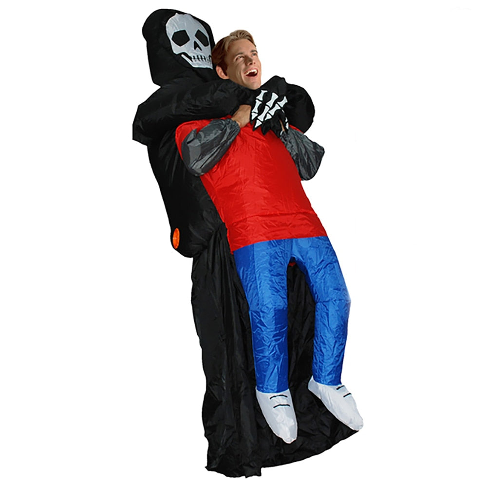 Disfraz inflable de alienígena para Halloween, disfraz de Navidad, juego de rol, vestido de fiesta elegante para adultos, hombres, mujeres y niños, The Alien Stuff