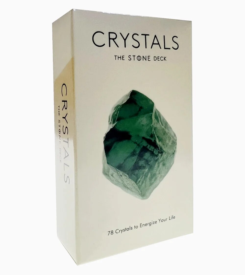 Crystals Tarot Cards Desk Card Oracle Divination Game Deck Party Astrology Cards Oracle Cards Game for Women Girl Oracle Cards