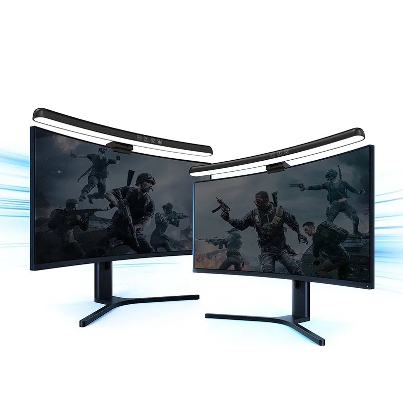 Luz colgante de pantalla con atenuación continua USB, lámparas para Monitor de pantalla curva, atmósfera de fondo RGB, luz de escritorio para el cuidado de los ojos, barra de luz para PC