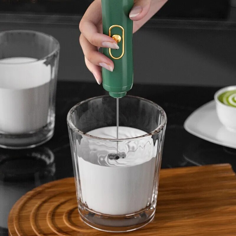 1PCS Handheld Electric Milk Frother Egg Beater Maker Kitchen Drink Foamer Mixer Coffee Creamer Whisk Frothy Stirring Tools