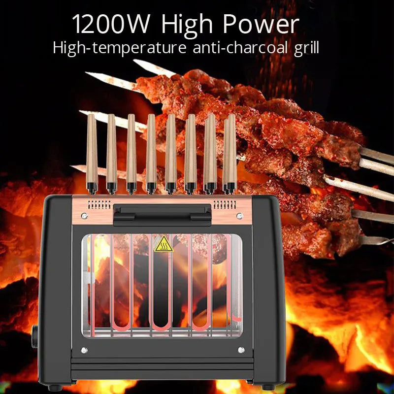 Máquina eléctrica para parrilla de barbacoa, sin humo, rotación automática, máquina de barbacoa coreana, 220V, parrillas eléctricas para barbacoa para fiestas domésticas