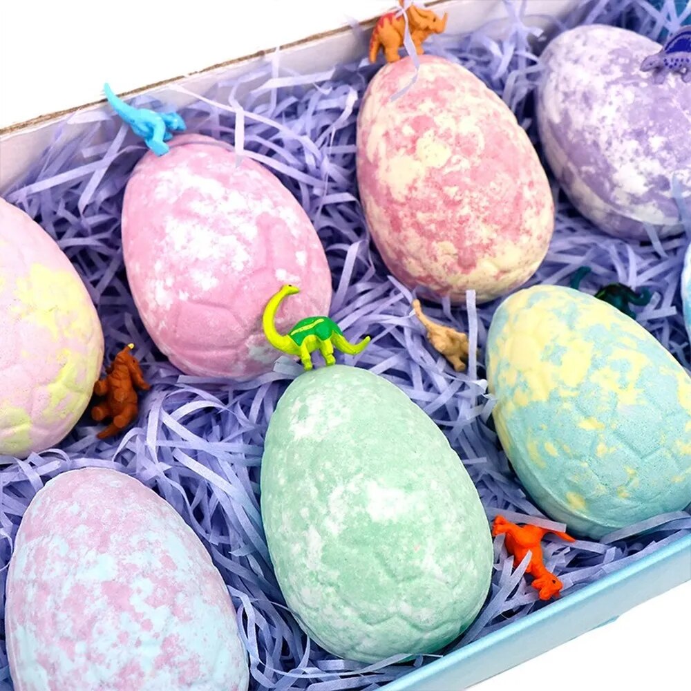 Dinosaur Egg Bath Salt Doll Essential Oil Aromatherapy Bath Salt Children's Toy Bath Ball Bath Salt Bomb Packaging Color Random