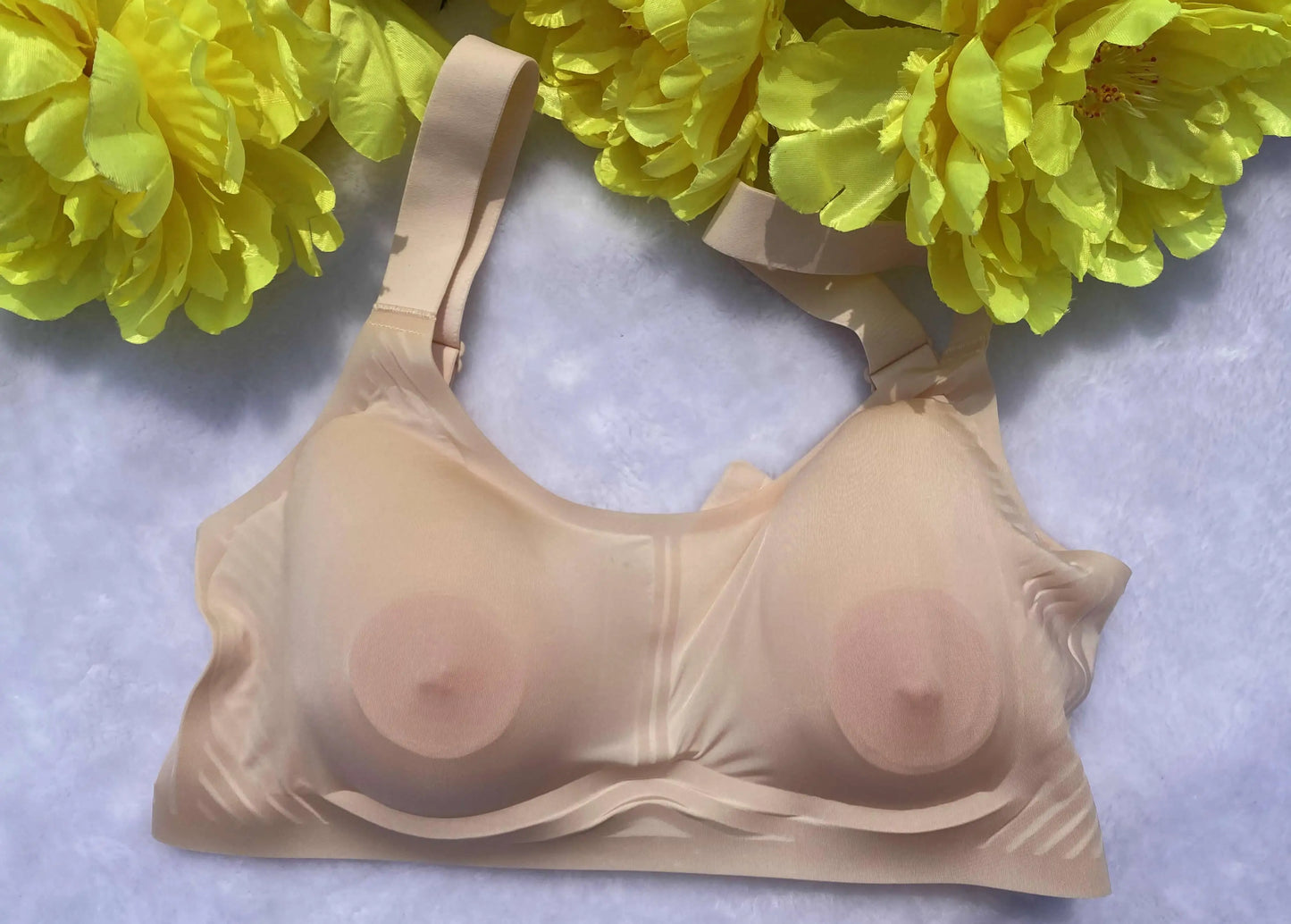 CD drag see through bra Crossdresser bra transgender Drag Queen bra for CD not include silicone Breast   latex bra back button