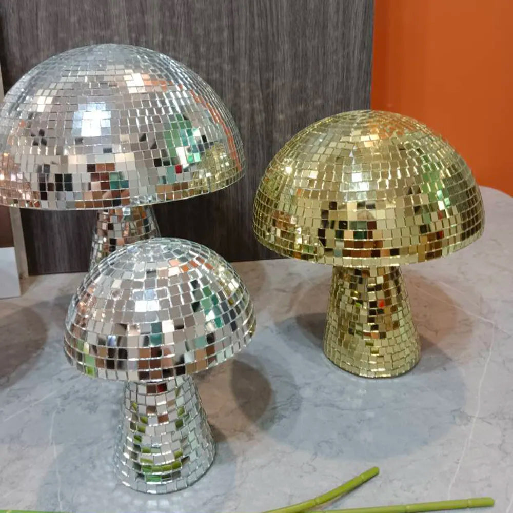 Disco Mushrooms Bedroom Decoration Disco Ball Mushroom Wedding Decoration Party Decor Home Decor Mushroom Decor Disco Ball