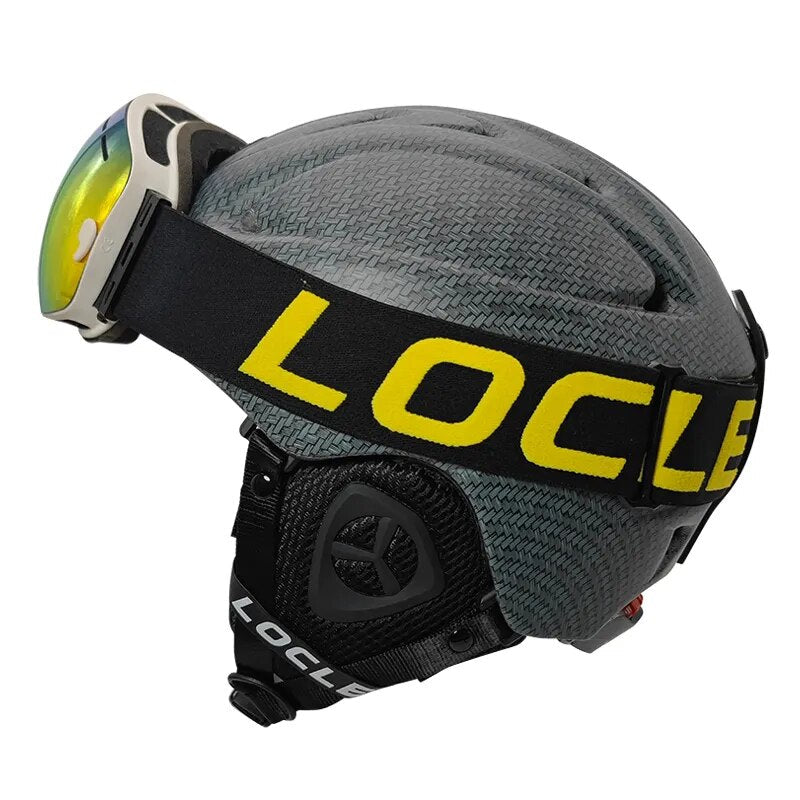 LOCLE casque de Ski hommes femmes intégralement moulé enfants enfants casque de Ski planche à roulettes Ski Snowboard moto motoneige casque