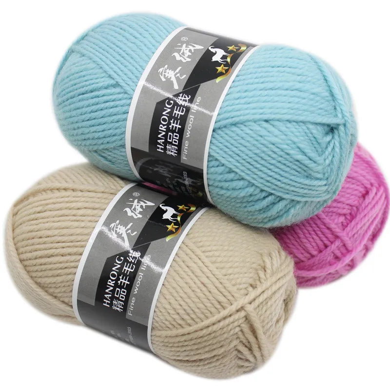 Laine mérinos de haute qualité, 100 g/boule, fil à tricoter au Crochet, pour pull, écharpe, Protection de l'environnement, 125M