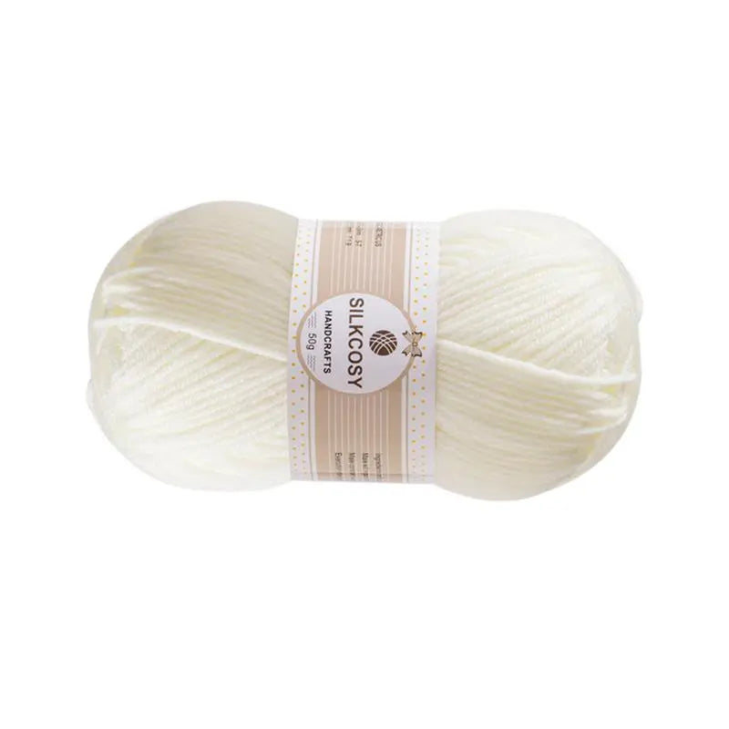 Fils à tricoter en coton au lait, 50 g/rouleau, pour tricoter des fils au Crochet, couture, 4 plis, pour tricoter à la main, pulls au Crochet