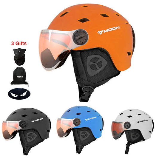 Casque de Ski professionnel pour adultes, de haute qualité, ultraléger, pour Skateboard, Snowboard, avec lunettes