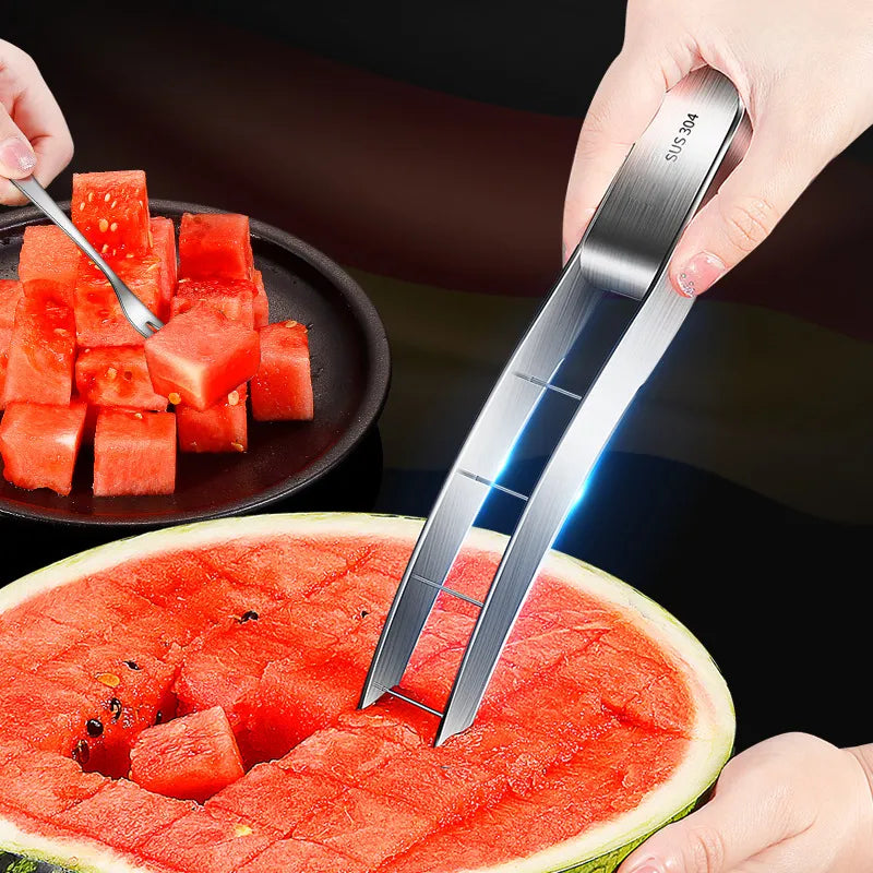 Stainless Steel Watermelon Slicer Board Cutter Fruit Slicers To Cut for Gadgets Kitchen Vegetable Cube Cutting Knife Summer Home