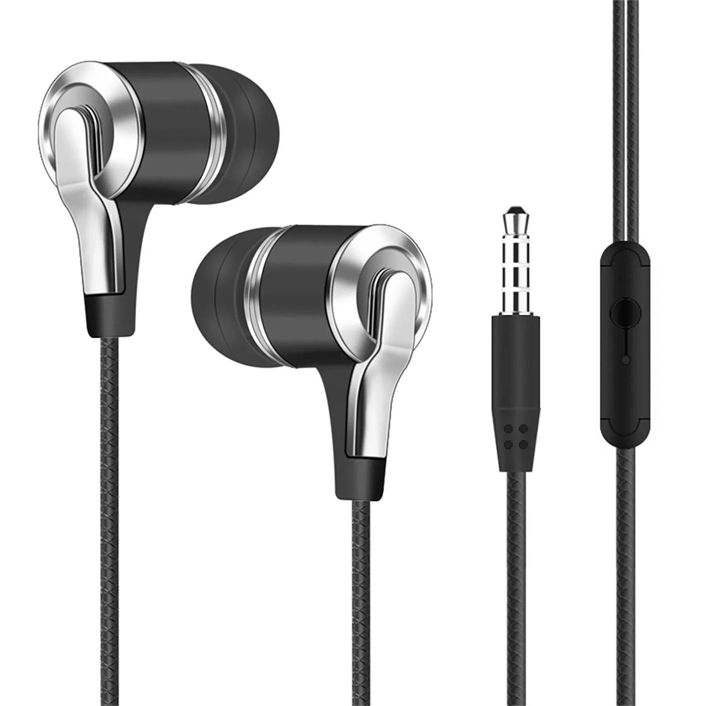 1 ~ 10 Uds auriculares con cable auriculares deportivos de 3,5mm con graves auriculares estéreo con micrófono control de volumen auriculares de música